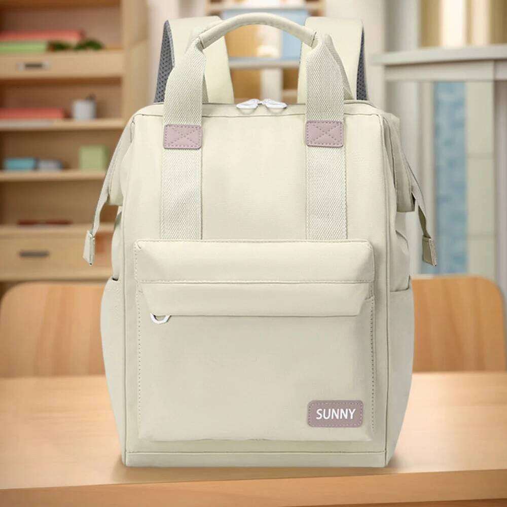 Oxford Big Laptop with Zipper Closure Casual School Bookbag Book Storage and Travel Backpack for Student Girls