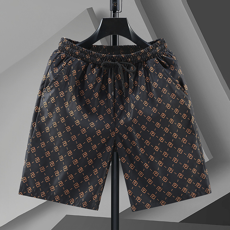 Men's Shorts Summer Speed Dry Korean Edition Trendy Beach Pants Casual Middle Pants Work Clothes Checkered Pants