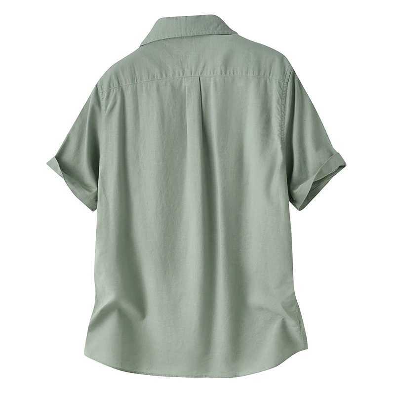 Summer New American Streetwear Short-sleeved Shirts Mens Single Breasted Hot Sale Casual Cotton Shirt Jacket Plus Size 3XL 4XL W250627