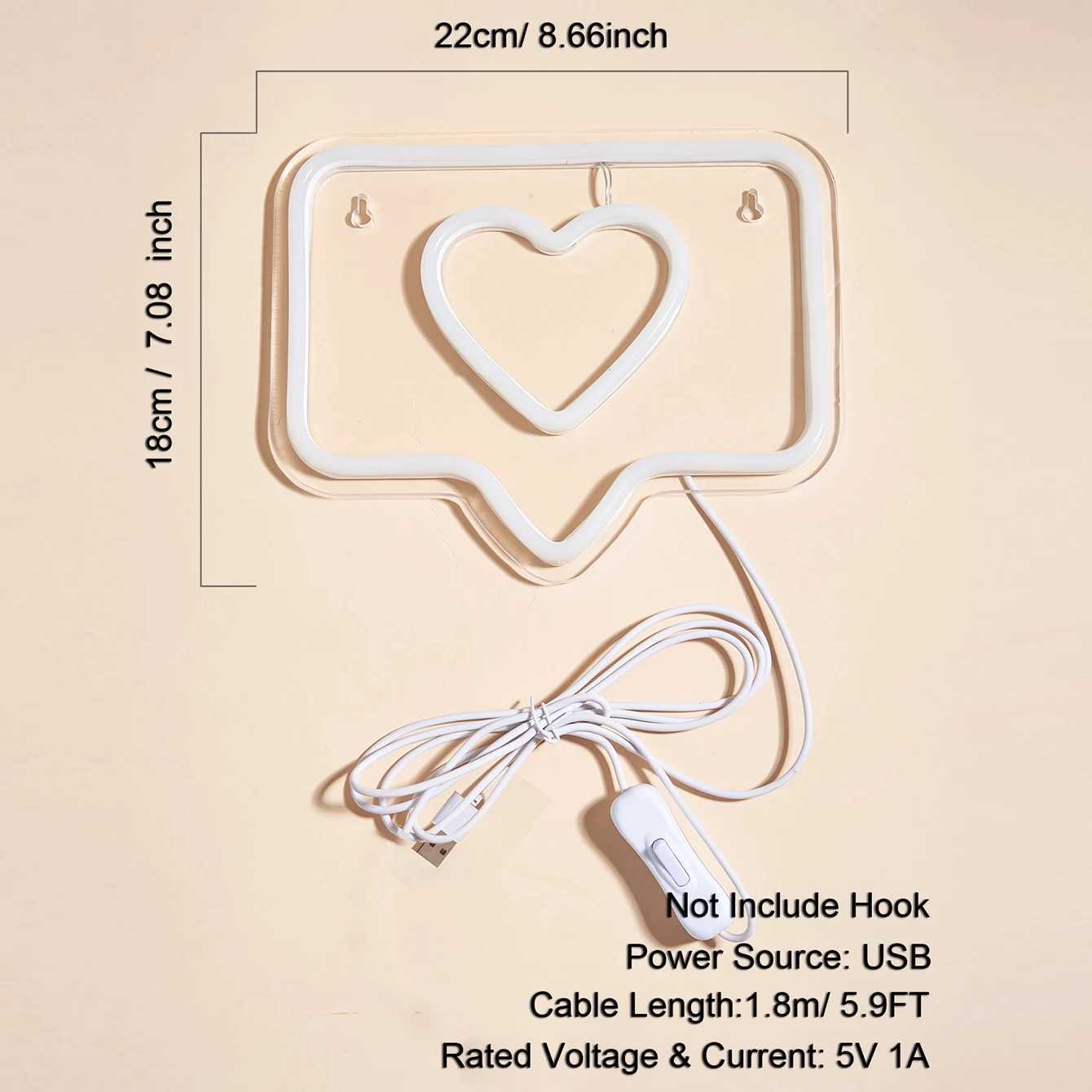 Chi-buy Backboard LED Neon Sign USB Powered Neon Signs Night Light 3D Wall Art Game Room Bedroom Living Room Decor Lamp Signs XJ250626