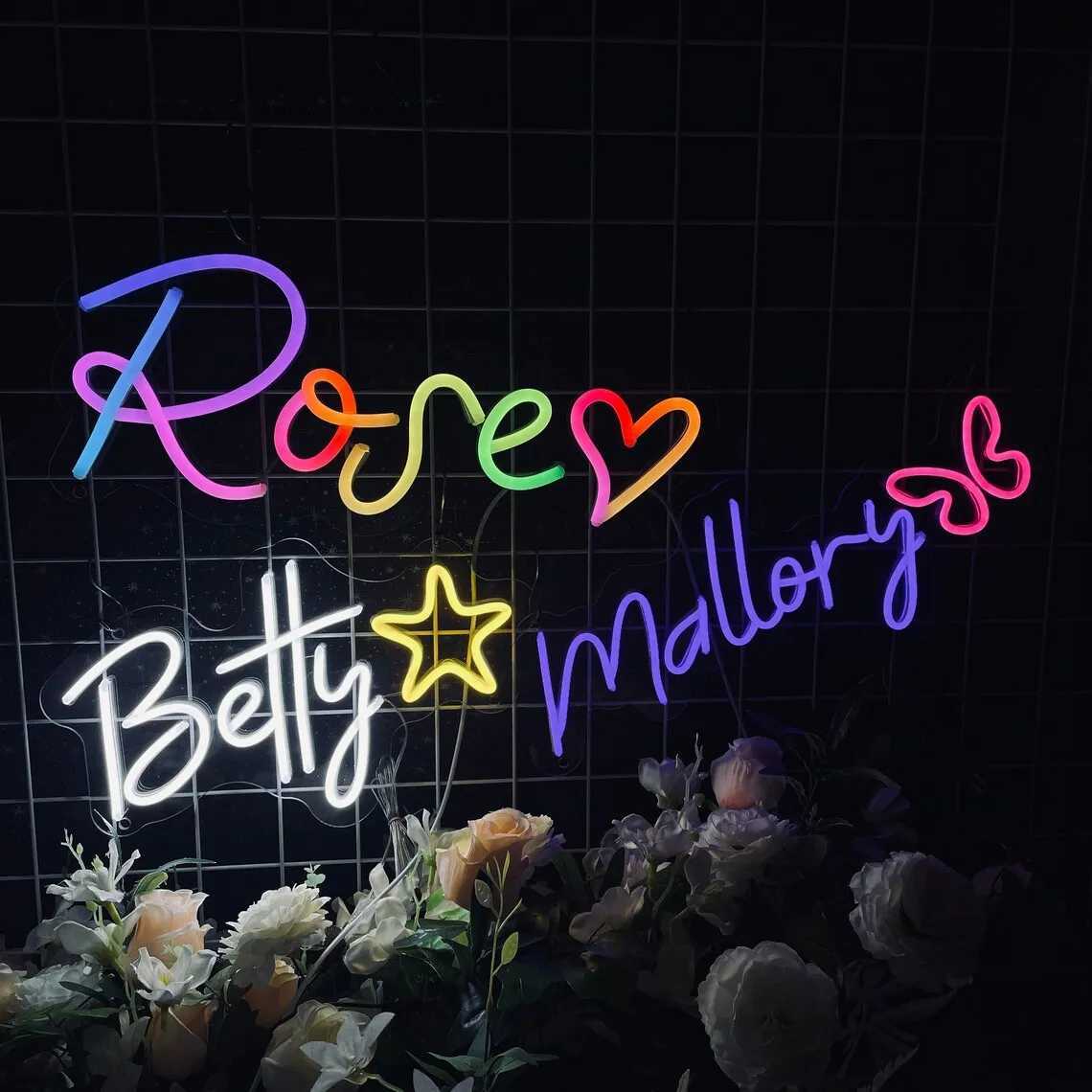 Neon sign custom Can Personalized RGB Neon Sign For Wedding Wall Decorations Birthday Bar Party Name Neon Signs BusinessXJ250626