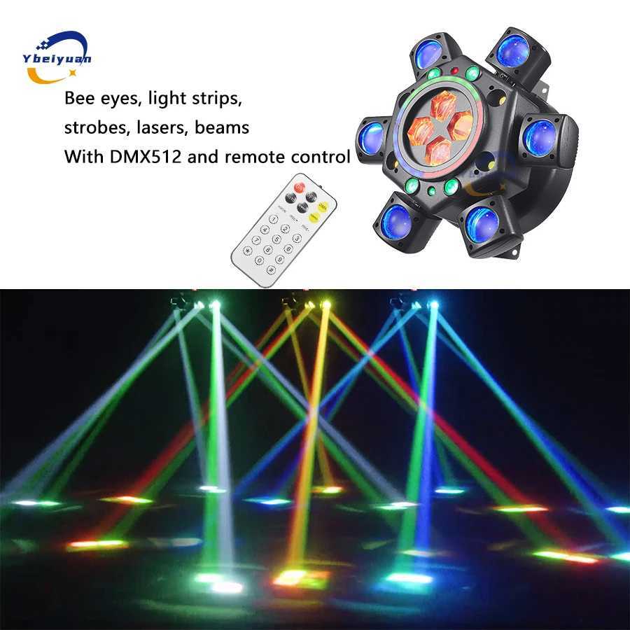Moving Head Dyed Bee Eye Light Strip Effect Light DMX512 Remote Control Suitable For DJ Disco Bar Party Christmas Stage Light Q250626