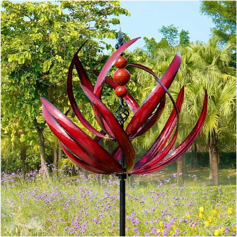 Harlow Wind Spinner Rotator Iron Inground Windmill Garden Harlow Wind Spinner Rotator Home Garden Decoration X250627
