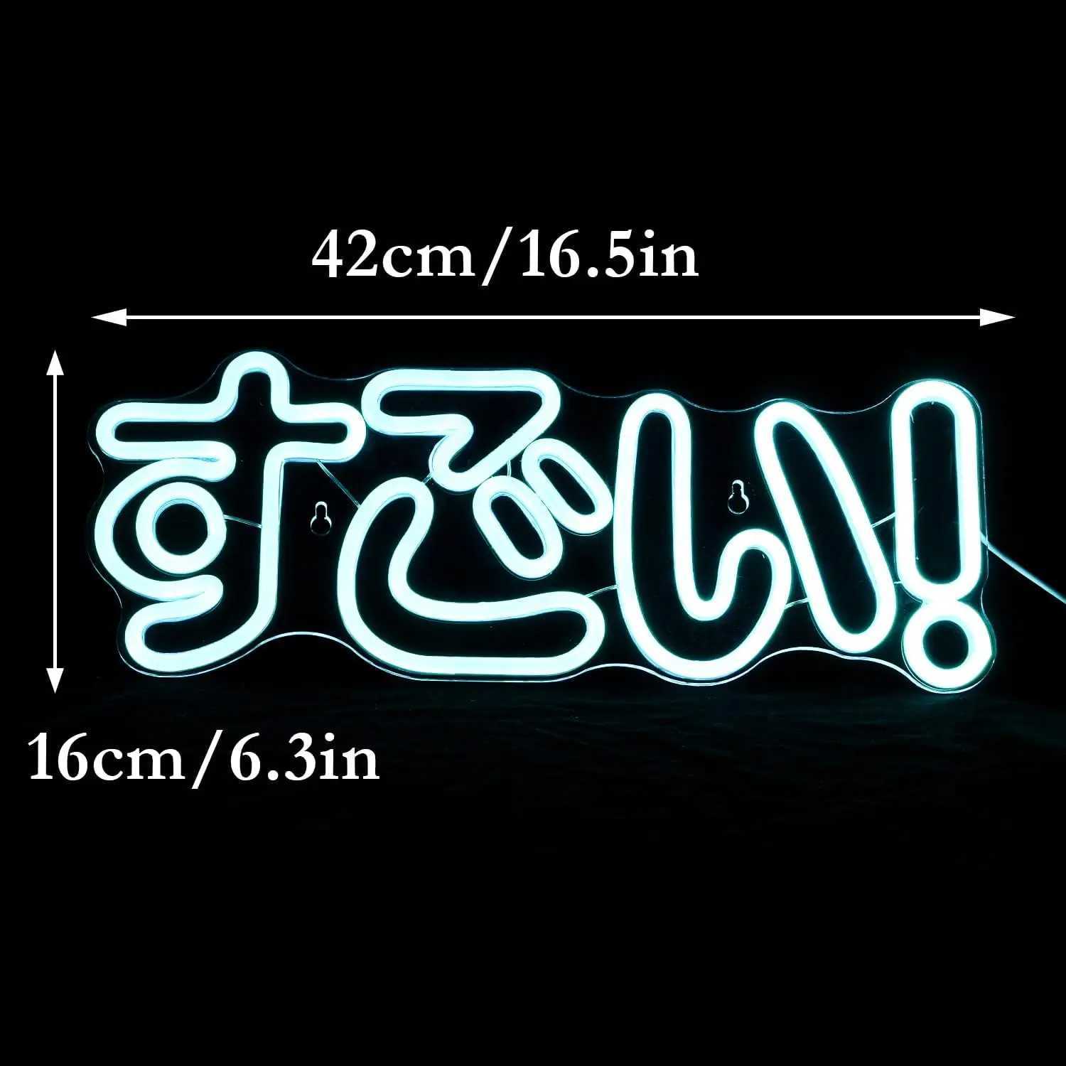 Terrific Neon Sign LED Japanese Neon Sign Ice Blue for Wall Decoration Neon Wall Decor Party Room Club Birthday Halloween Gift XJ250626