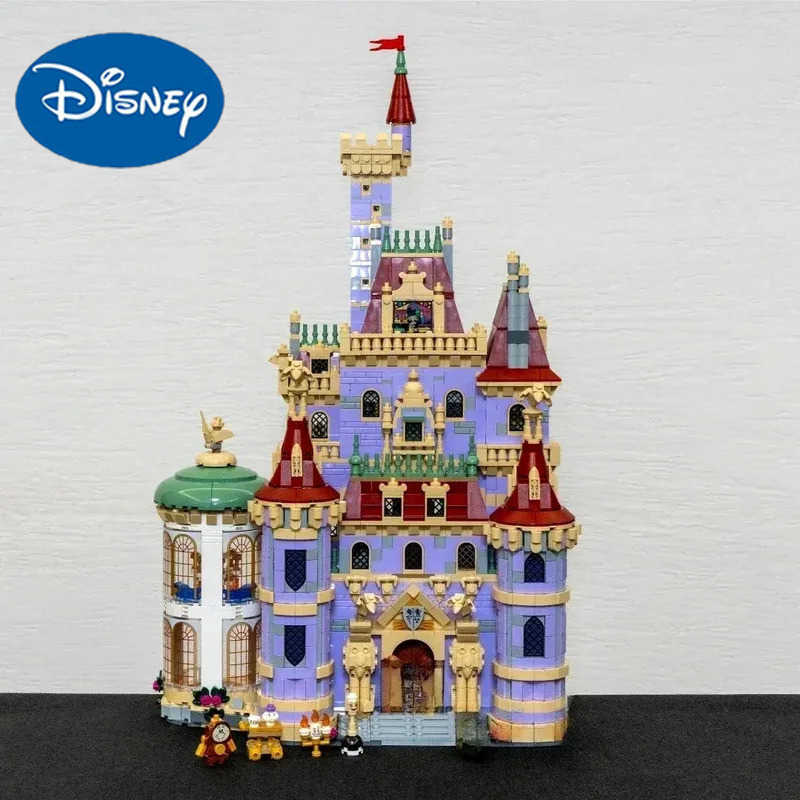 DISNEY 2916 Pieces Castle Model of Beauty Beast Girls Gifts Educational Building Blocks Bricks Birthday Gift Decoration Toys W250627