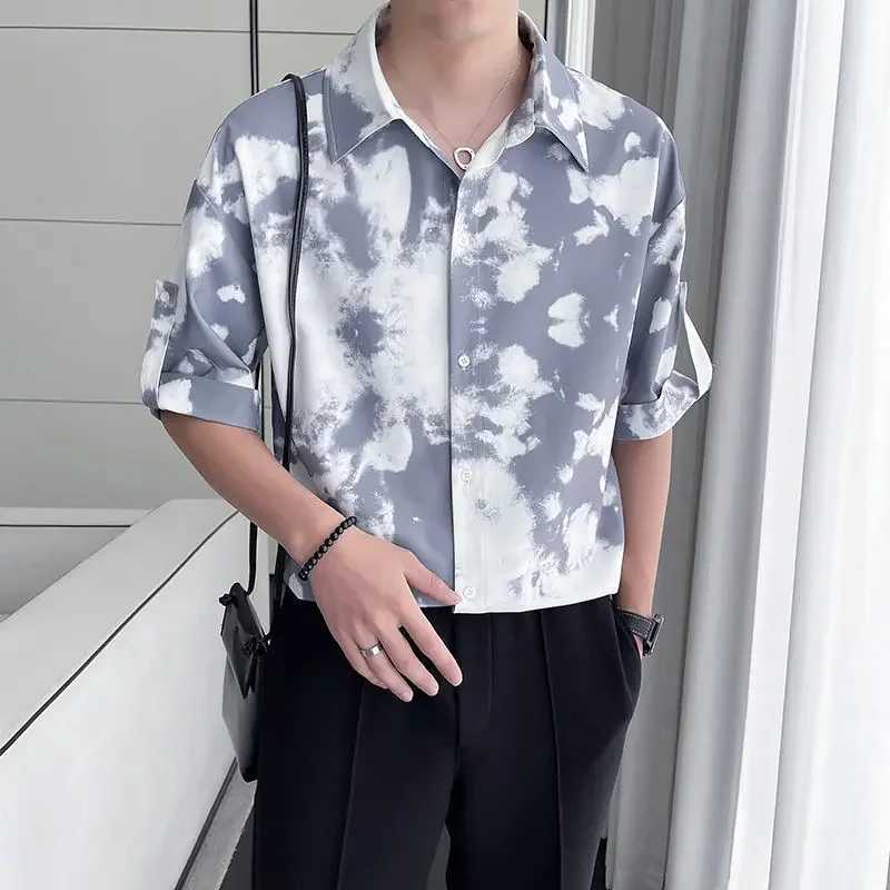 Shirts for Men Short Sleeve Slim Fit Cheap Brand Aesthetic Normal New in Casual High Quality Luxury Fashion 2025 Tops Mens Shirt W250627