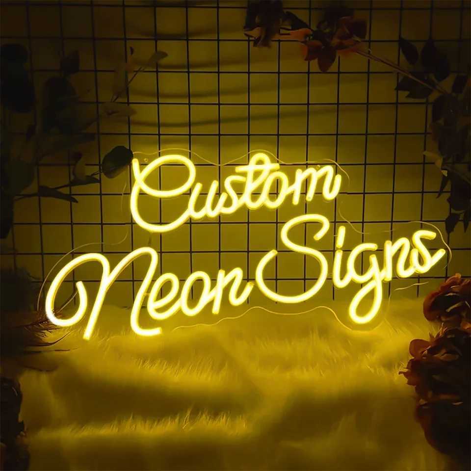Free Shipping Manufacturer Illuminated Light Lighting Signage LED Neon Acrylic Signs for Decoration XJ250626