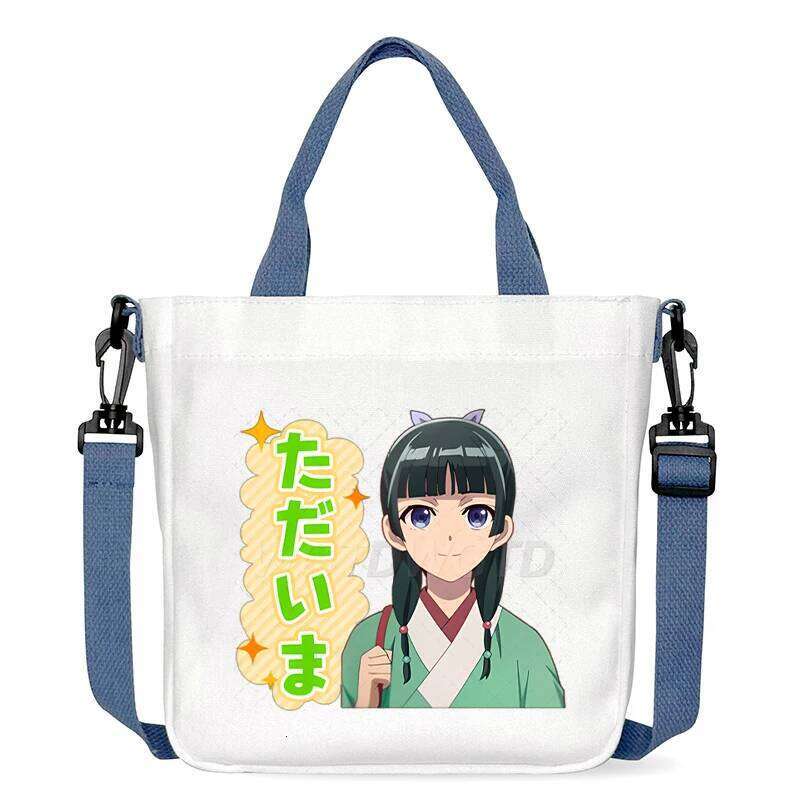 Cartoon The Apothecary Diaries Shoulder Cute Maomao Pattern Canvas Crossbody Bags Casual Anime Women and Kids Messenger Bag