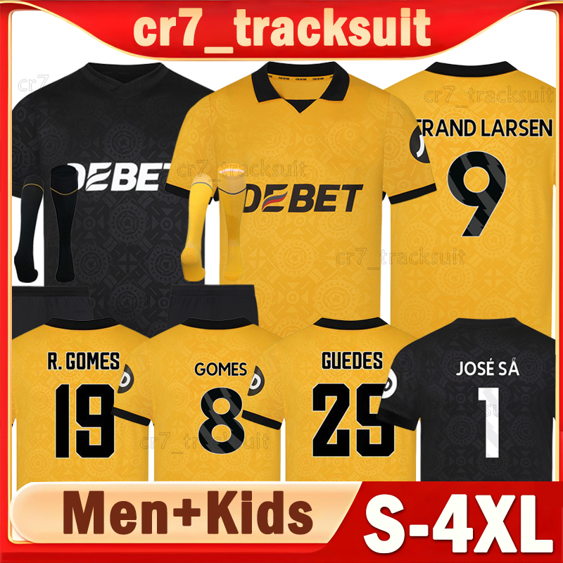 XXXL 4XL 2025 2026 WoLvErHaMpToNes WoLvEs Soccer Jerseys STRAND LARSEN GUEDES GOMES 25 26 HEE CHAN BELLEGARDE Football Shirts Wolf Goalkeeper Men Uniforms kids kits