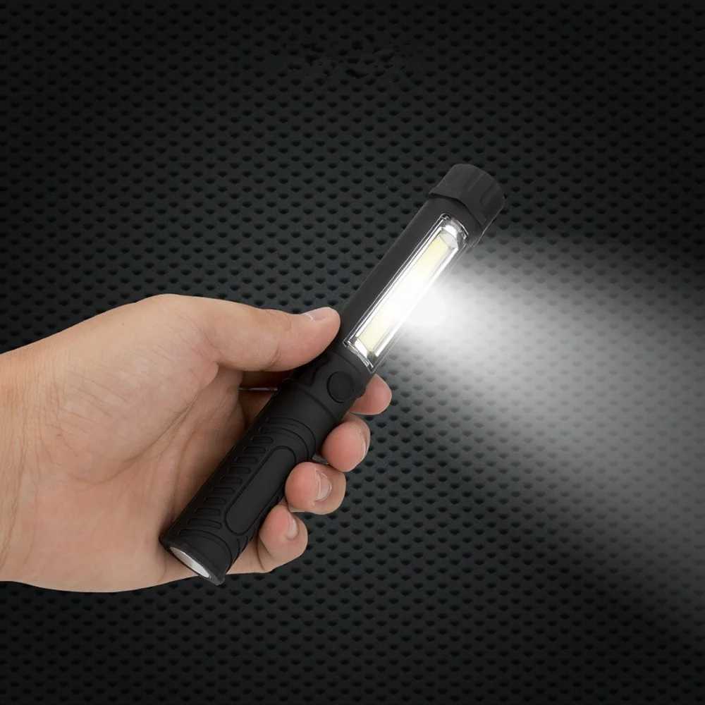 Multifunction COB LED Mini Pen Light Work Inspection LED Flashlight Stonego Torch Lamp With the Bottom Magnet and Clip W250701