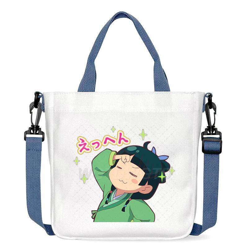Cartoon The Apothecary Diaries Shoulder Cute Maomao Pattern Canvas Crossbody Bags Casual Anime Women and Kids Messenger Bag