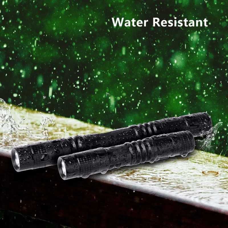 Mini Portable LED Flashlight Pocket Ultra Bright High Lumens Handheld Pen Light LED Torch for Camping Outdoor Emergency W250701