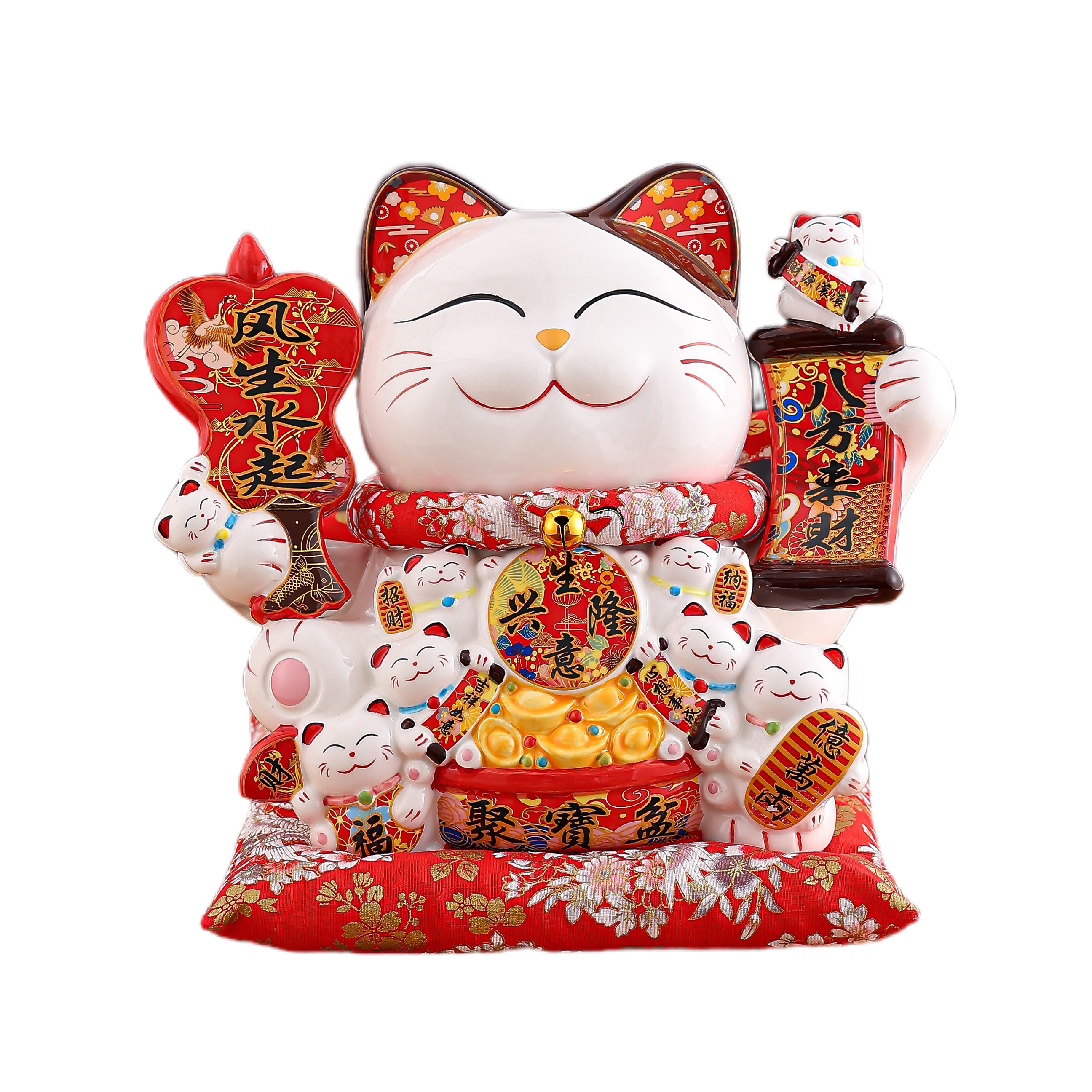 Handcrafted Zhaocai Porcelain Saving Jar Inspired by Ancient Culture Perfect Ornamentation & Practicality for Your Living Space