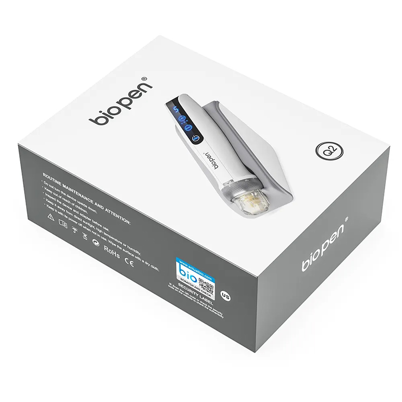 Derma Pen Q2 Professional Bio-Pen for At-home Acne & Skin Renewal with EMS & LED Lights Biopen Micro Needling Therapy