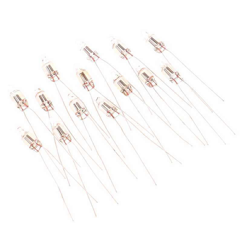 20Pcs Neon Indicator Light Red Signs 5mm Lamp Glow 5X13mm 220v Bulbs Switch Button XJ250626