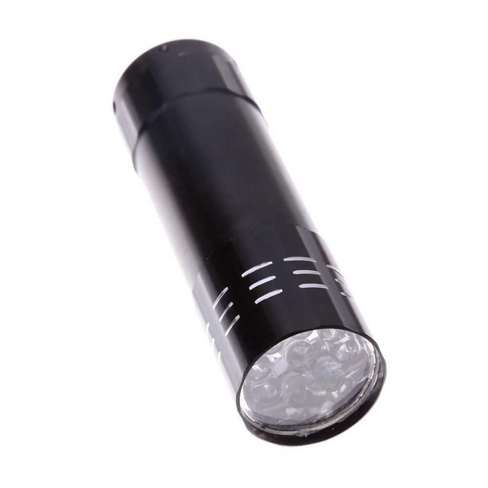 Portable Mini 9 LED Flashlight High Quality 3 AAA Battery Operated Pen Light Torch with Lanyard Outdoor Pocket Flashlight W250701