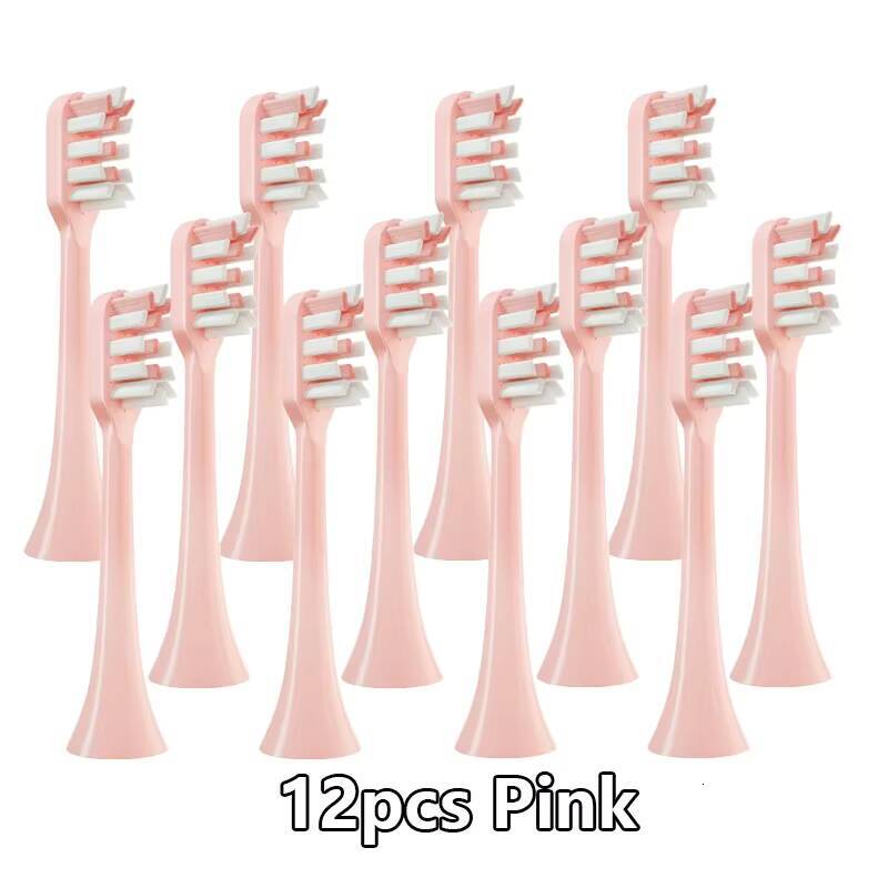 12pcs for SOOCAS X3/X3U/X5 Replacement Clean Tooth Brush Heads Sonic Electric Toothbrush Soft Bristle Nozzles