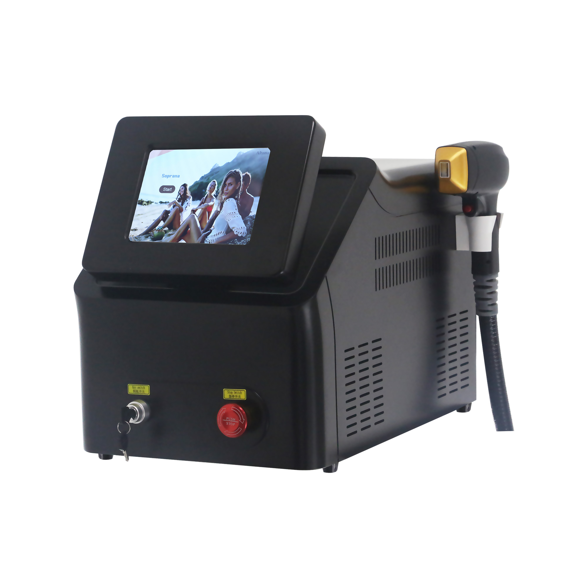 Alexandrite Hair Removal Laser Diode Machine Ice Platinum Body Face Underarm Cooling Head Permanent Painless Epilator
