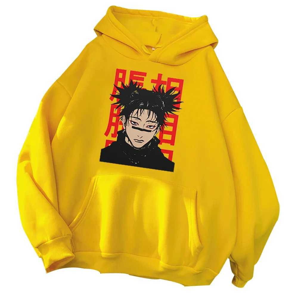 Jujutsu Kaisen Anime Mens and Womens Hooded Sportswear Street Clothing Printed Choso Long Sleeve Harajuku Style W250627