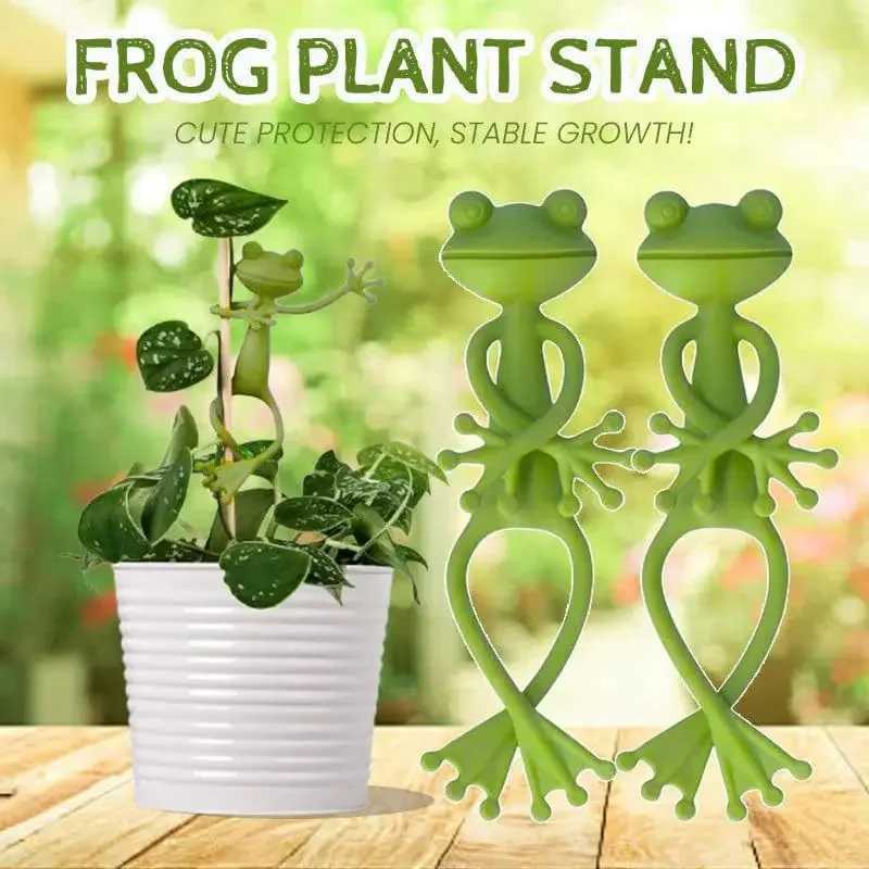 Frog Shaped Plant Tie Reusable Cable Wire Garden Plant Vine Flower Vegetable Clip Adjustable Flexible Supporter For Stem X250627
