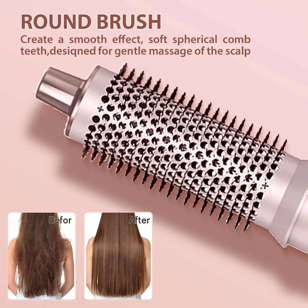 5-In-1 Electric Negative Ion Straight Curler Brush Blow Dryer Air Comb Hair Styling Tools Complete Set