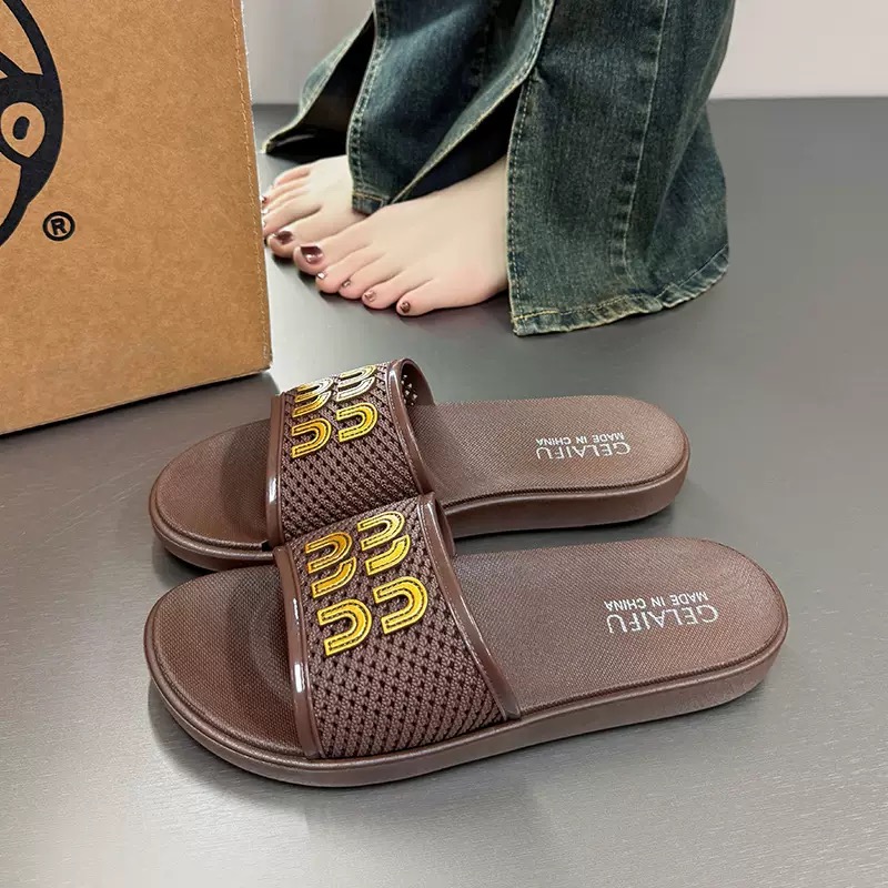 Top Designer Sandals free shipping 2025 new fashionable flat bottomed casual woven sandals indoor outdoor slippers for women 001 ed