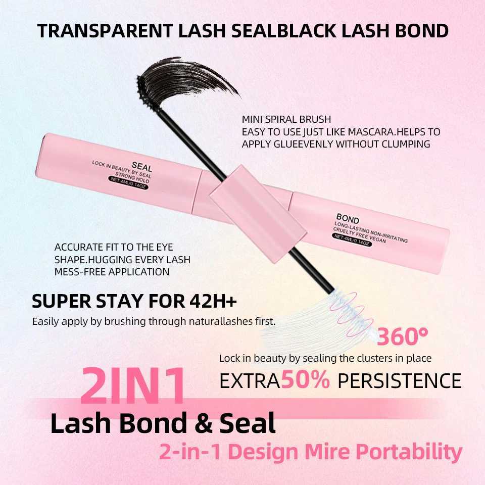 THINKSHOW DIY Lash Extension Kit Bireficial Lashes Cluster Mix Eyelashes Full Set Lashes Kit with Lash Bond and Seal At Home W250627