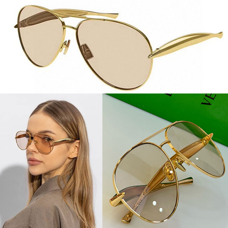 Sardine Metal Sunglasses 1305S Designer Luxury Metal Frame Bio nylon lenses Temples with signature Sardine shape fashion sunglasses 1305