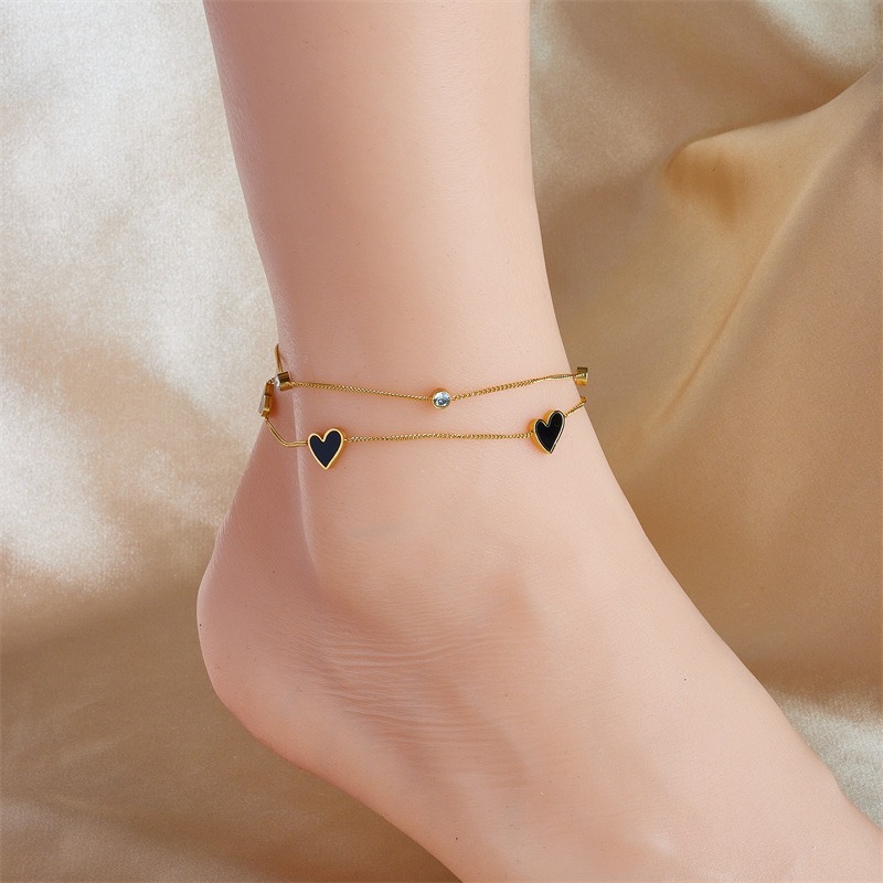 Waterproof 18K Gold Plated Anklets Ankle Bracelets for Women Cloud Bowknot Heart Pearl Butterfly Charm Women Beach Jewelry Gift for Her Women Mom Wife