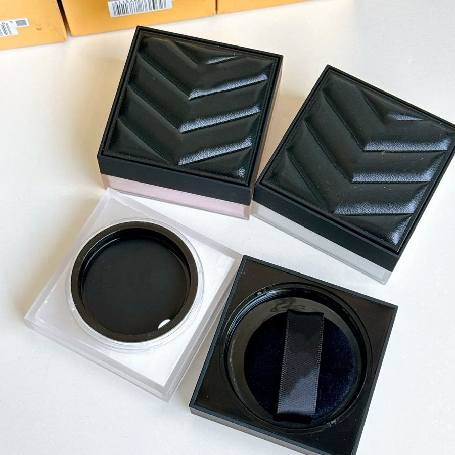Leather Loose leather powder 3 colors Setting Powder Translucent Contour Concealer Foundation Fix Makeup Full coverage Mineral Illuminating Powder Matte