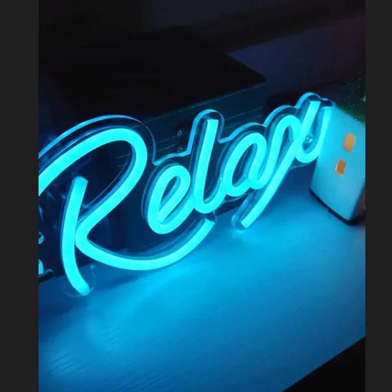 Relax Neon Light USB LED Sign For Home And Party Decor - Relaxing Letter Design For A Relaxing AtmosphereXJ250626