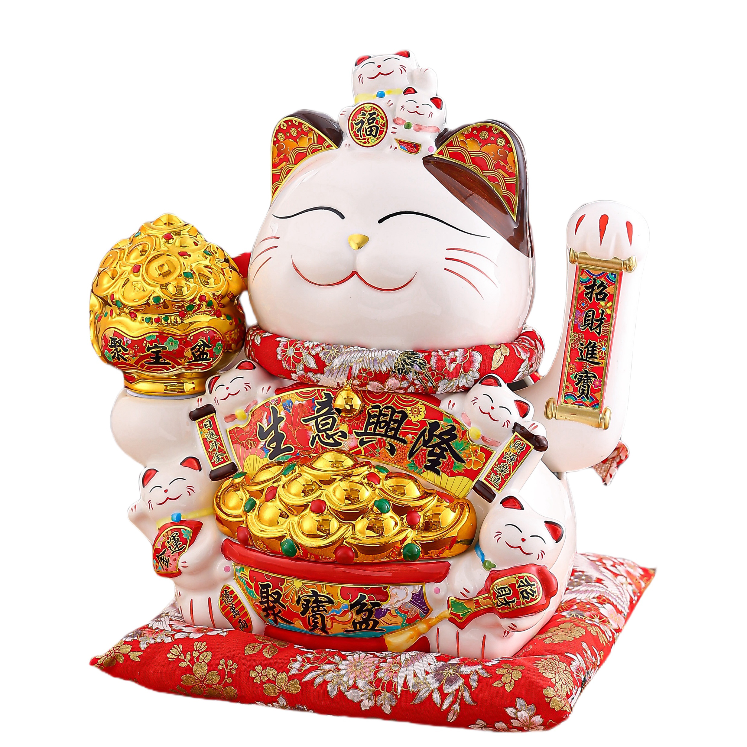 Handshake Design Lucky Cat Decoration Ideal for Home & Business Gifts Perfect Opening Presents ornament Soliciting Wealth