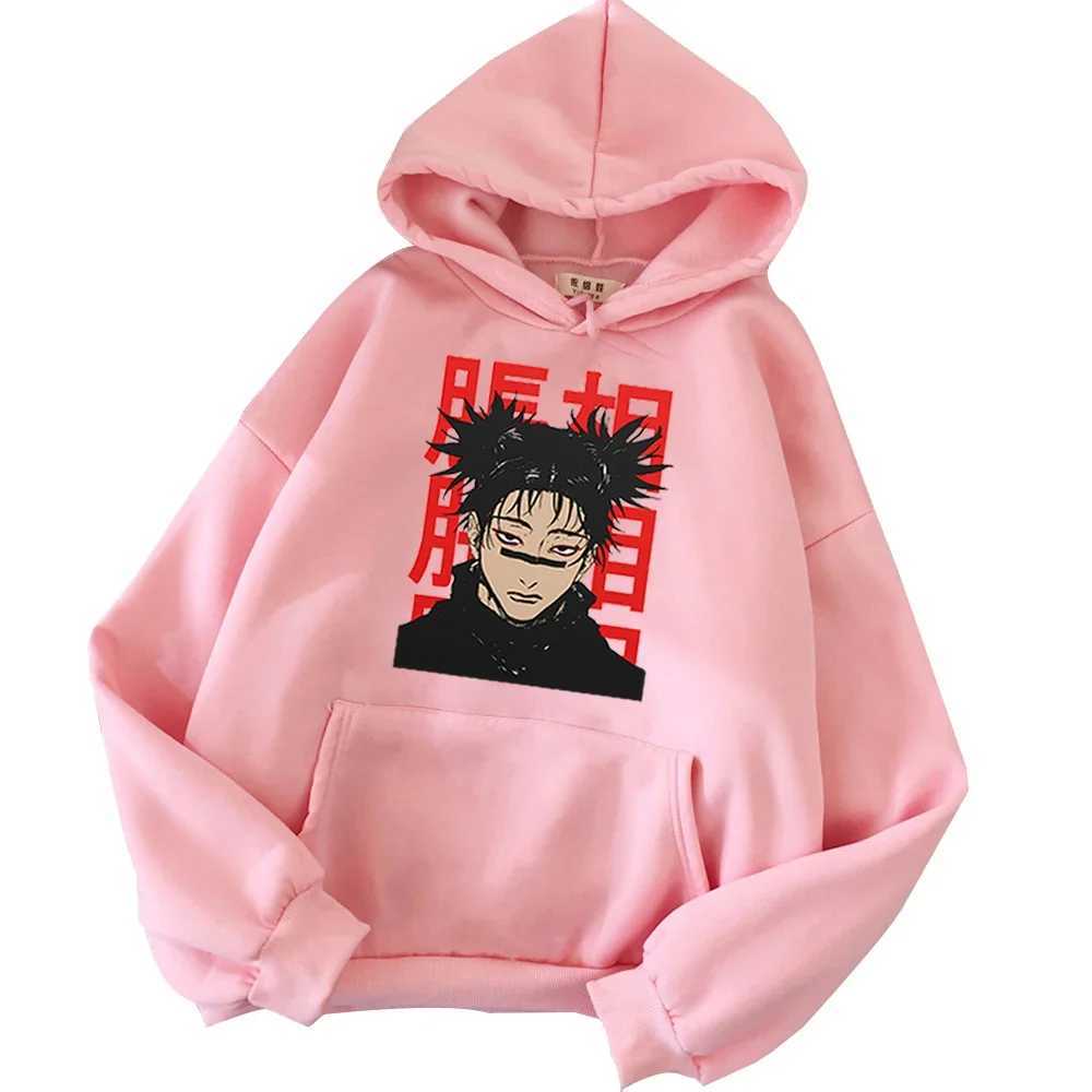 Jujutsu Kaisen Anime Mens and Womens Hooded Sportswear Street Clothing Printed Choso Long Sleeve Harajuku Style W250627