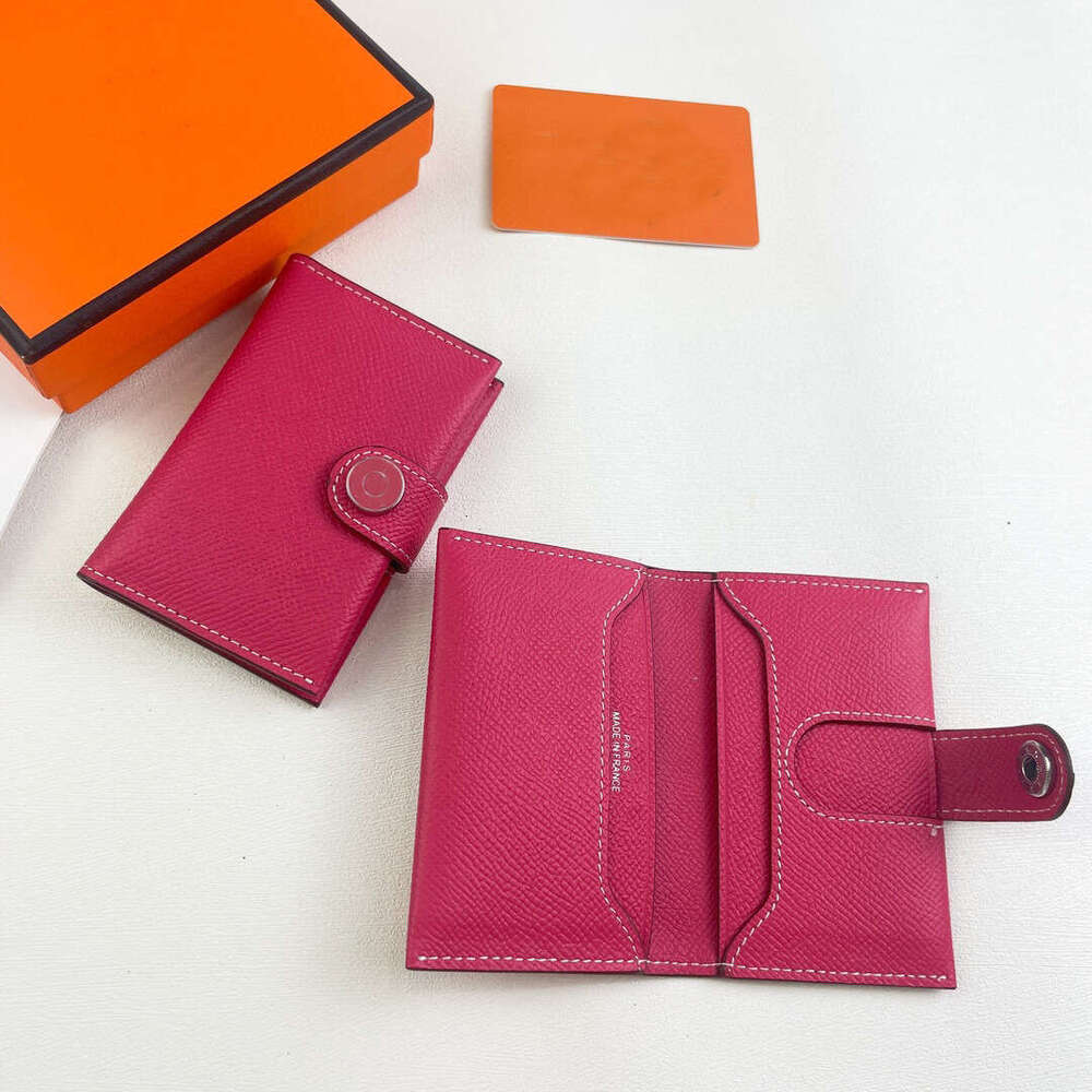 Elephant Gray EV Litchi Texture Compact Portable Practical Exquisite RMS Card Holder for Women wallet designer