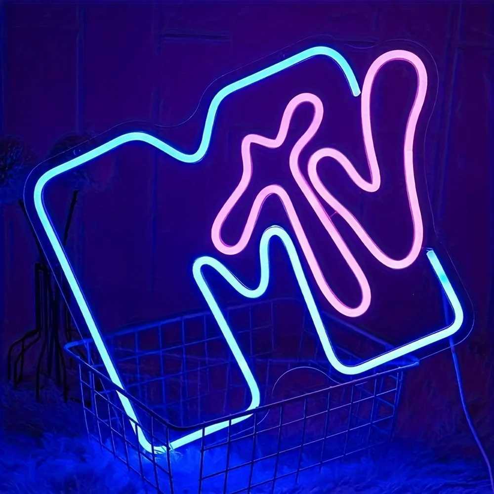 1pc MTV Neon Sign LED Wall Hanging Light USB Powered Plastic Music Television Decor for Bedroom Bar Restaurant XJ250626