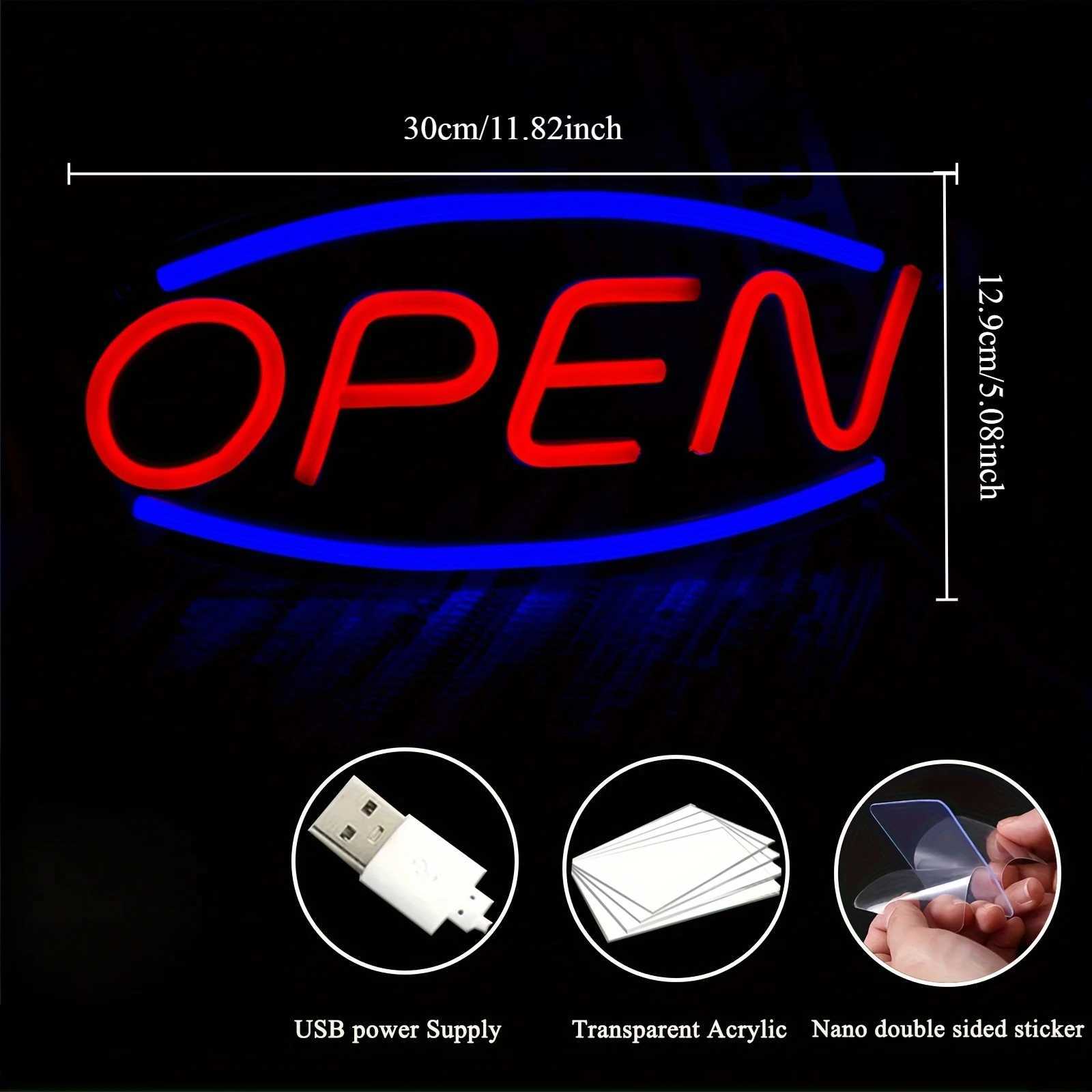 Open Neon Sign LED Neon Light for Commercial Wall Light USB Powered for Bars Shops Coffee Shops Hotels Outdoor Decoration XJ250626