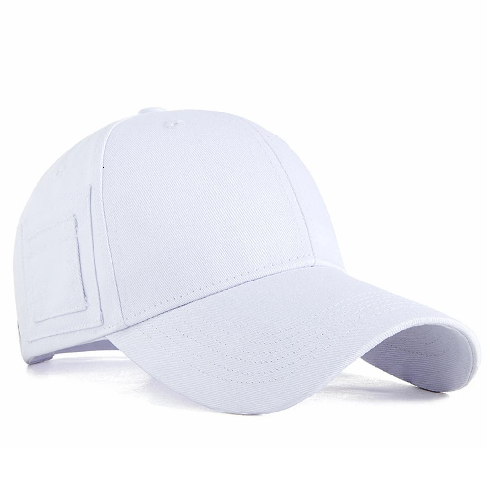 High Quality Baseball Cap with Sunglasses Holder and Pen Pocket Lady Fashion Sun Caps Big Head Men Sports Oversize Hat 250626