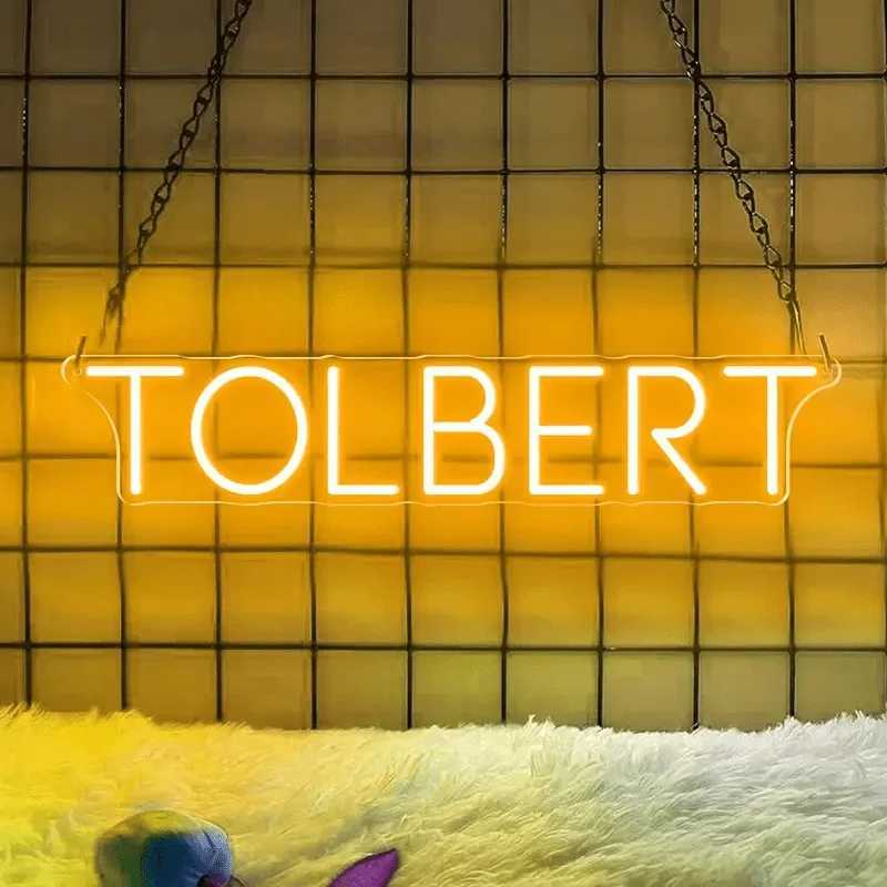 Name Neon Sign LED Dimmable Custom Neon Sign Wedding Birthday Customized Gifts Boy Girl Bedroom Wall Decor Hanging Neon XJ250626