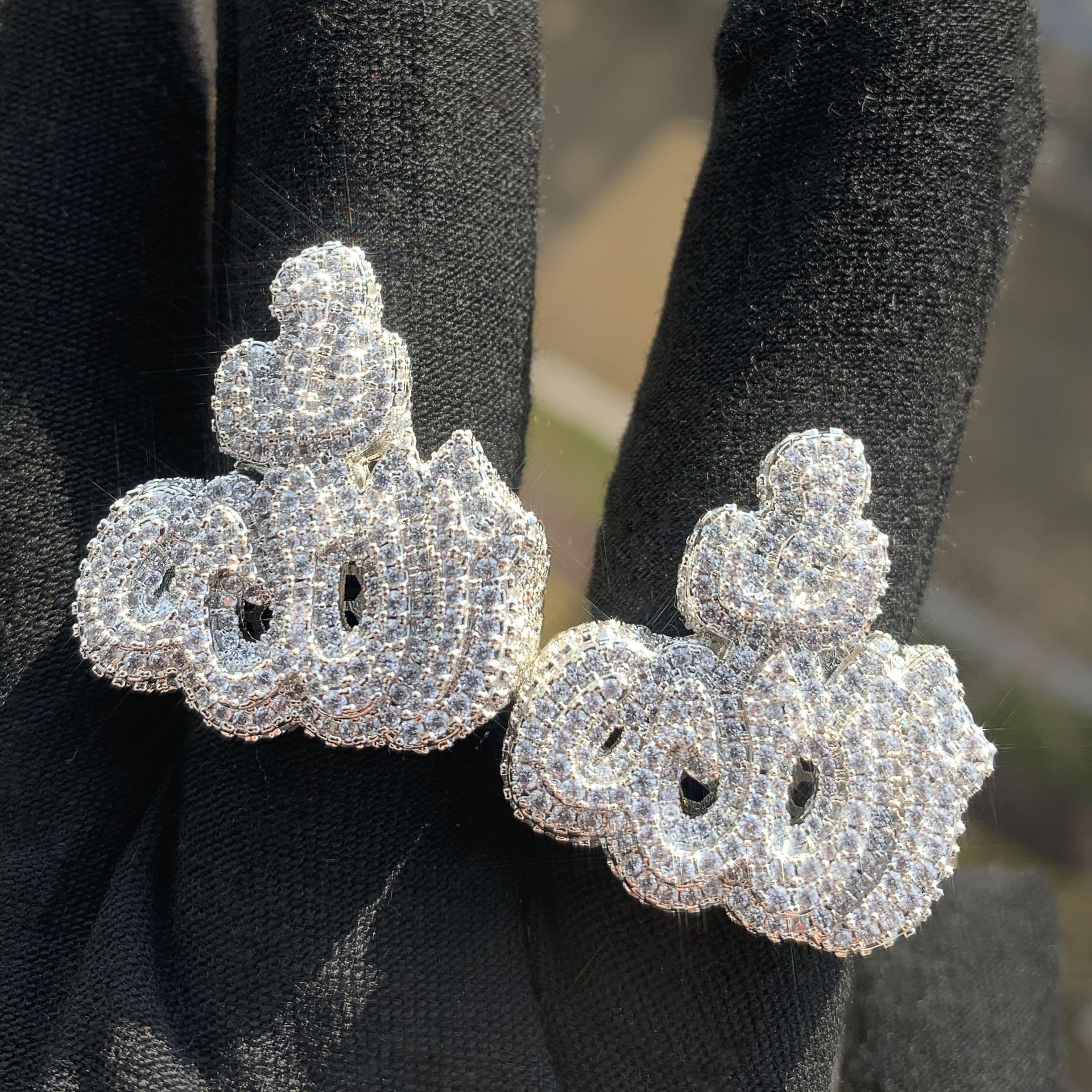 Luxury VVS Moissanite Iced Out Hip Hop Men's Statement Ring Edgy Trendy Personalized Bling Jewelry Passes the Diamond Tester
