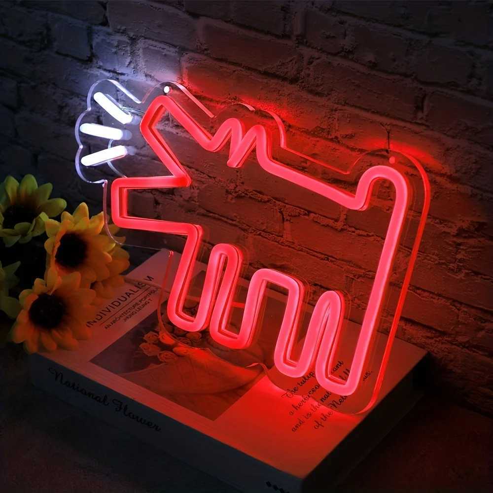 Barking Puppy Led Neon Sign Decoration Pet Shop With Light Pet Custom Gift Bedroom Wall DecorationChildrens Room Night LightXJ250626