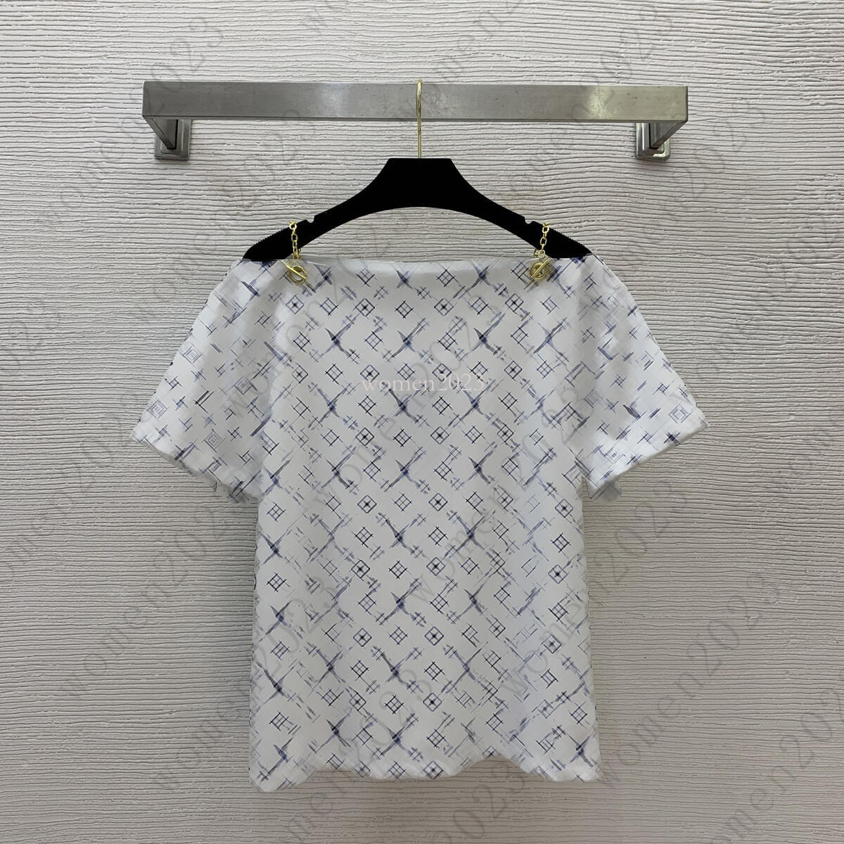 Brand T-shirt Women short sleeve t-shirt Designer women boat neck tshirt Fashion Letter printing LOGO casual tshirt vacation T-shirt Jun 26