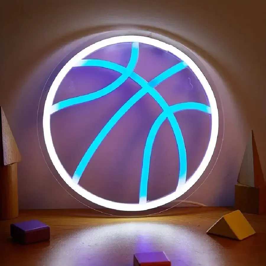 Basketball Hoop Neon Sign for Wall Decor Football Sign for Man Cave LED Sign Light Up Bedroom Party Bar Christmas Birthday Gift XJ250626