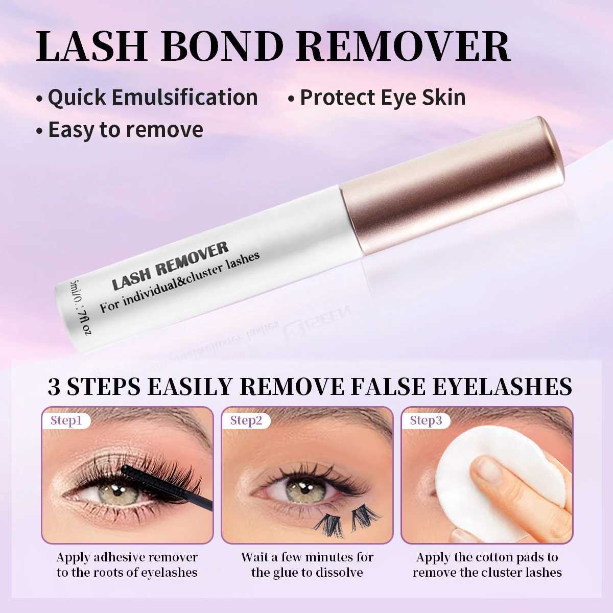 ISEEN DIY Eyelash Extension Kit Cluster Mix Eyelashes Full Set Lashes Kit with Lash Bond Seal and Eyelash Tweezers and Brush W250627