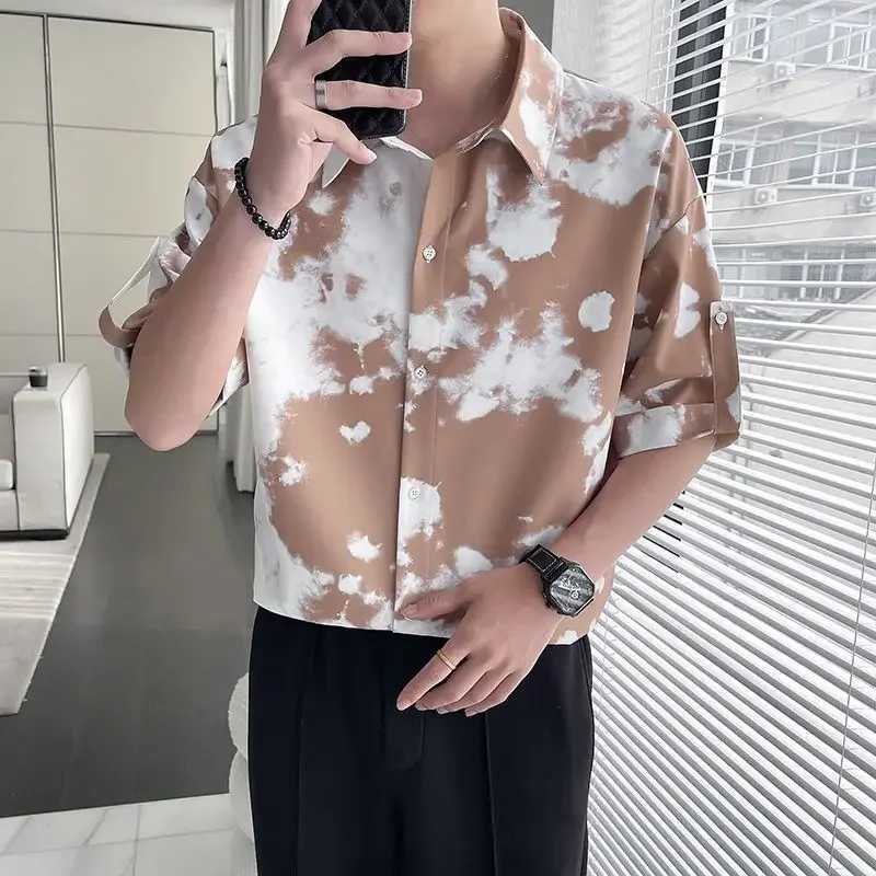 Shirts for Men Short Sleeve Slim Fit Cheap Brand Aesthetic Normal New in Casual High Quality Luxury Fashion 2025 Tops Mens Shirt W250627