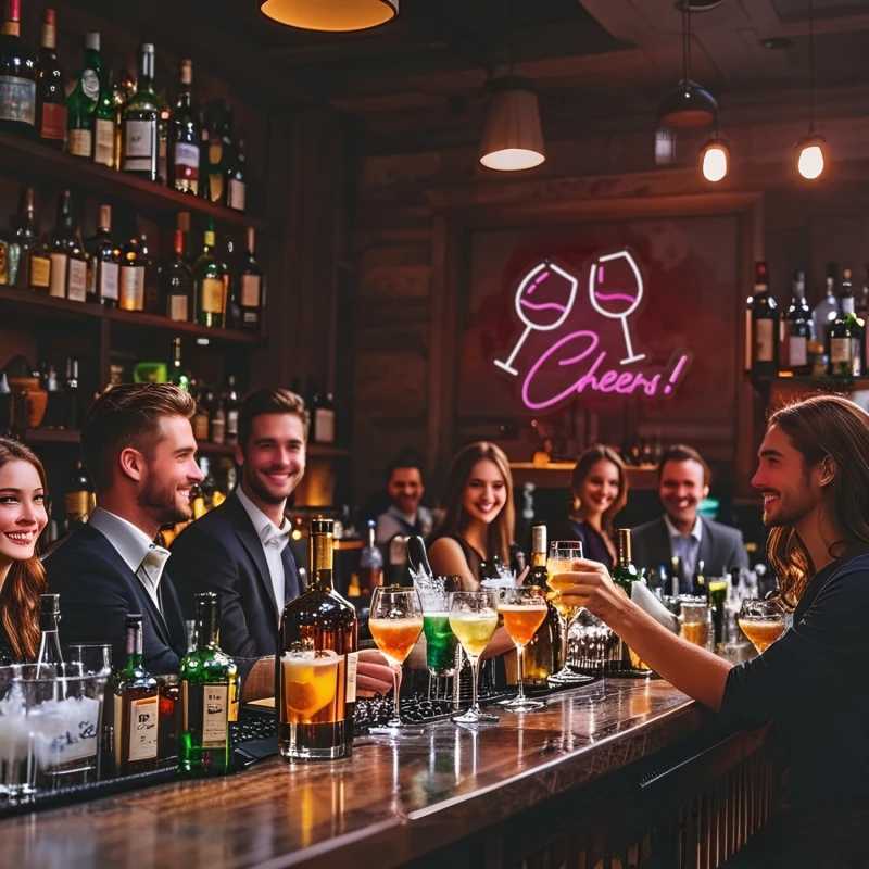 Cheers Neon Sign Tall Glass USB Wall Light Dimmable Push Button Bars Clubs Man Caves Parties Vibrant Neon Durable Acrylic Decor XJ250626