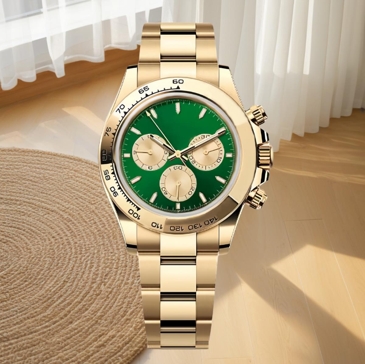 Luxury Automatic Men's Mechanical Watch Design 41mm New Product 4a 2813 904L Rubber Stainless Steel Strap Light Blue Classic Swimming Night Light Blue Treasure Watch