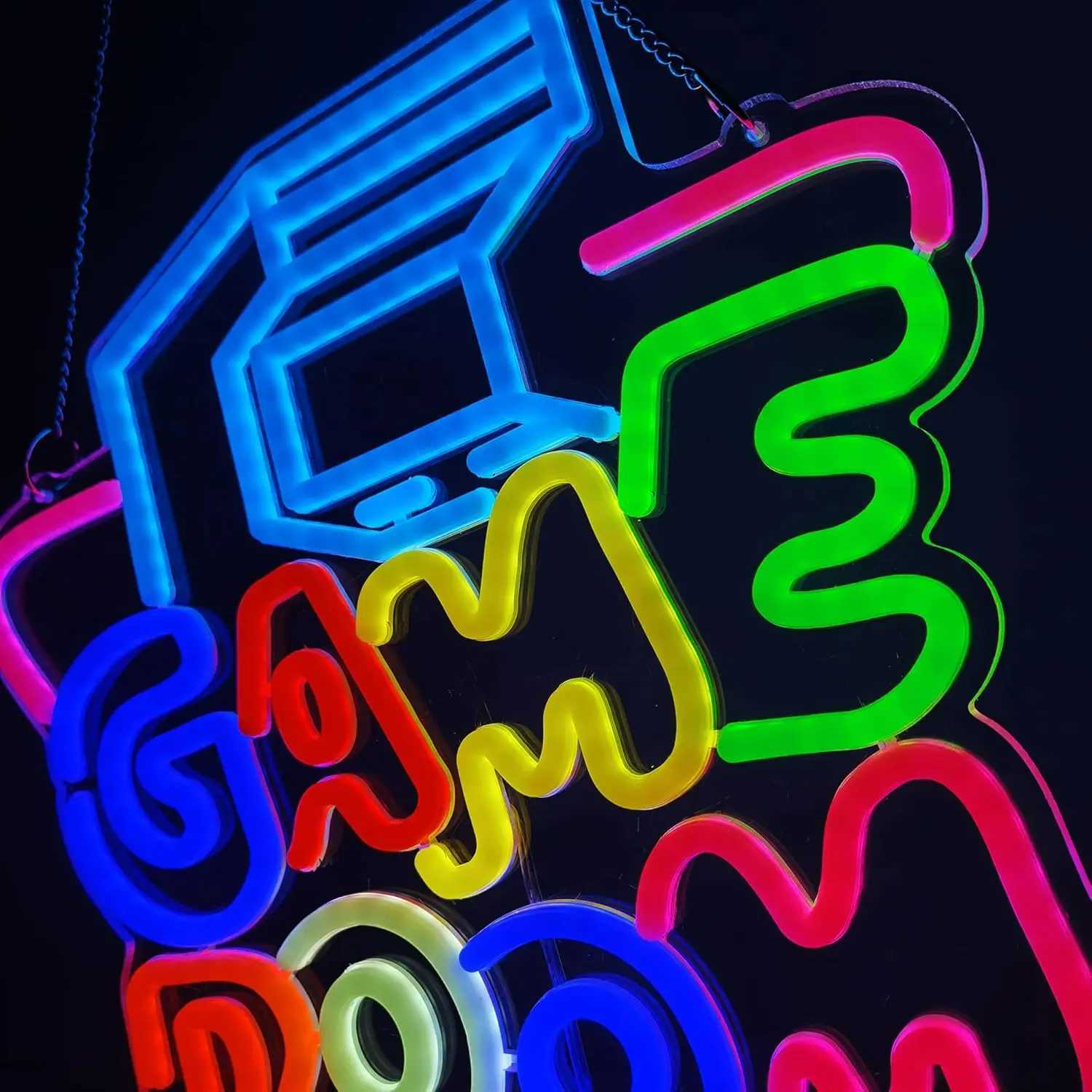 Game Room Neon Sign LED Neon Light for Wall Decor USB Powered for Bedroom Bar Shop Game Room Man Cave Decor Gifts for Game Lover XJ250626