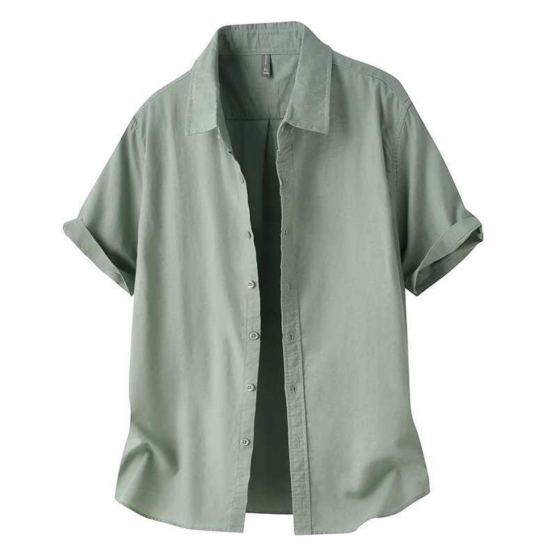 Summer New American Streetwear Short-sleeved Shirts Mens Single Breasted Hot Sale Casual Cotton Shirt Jacket Plus Size 3XL 4XL W250627