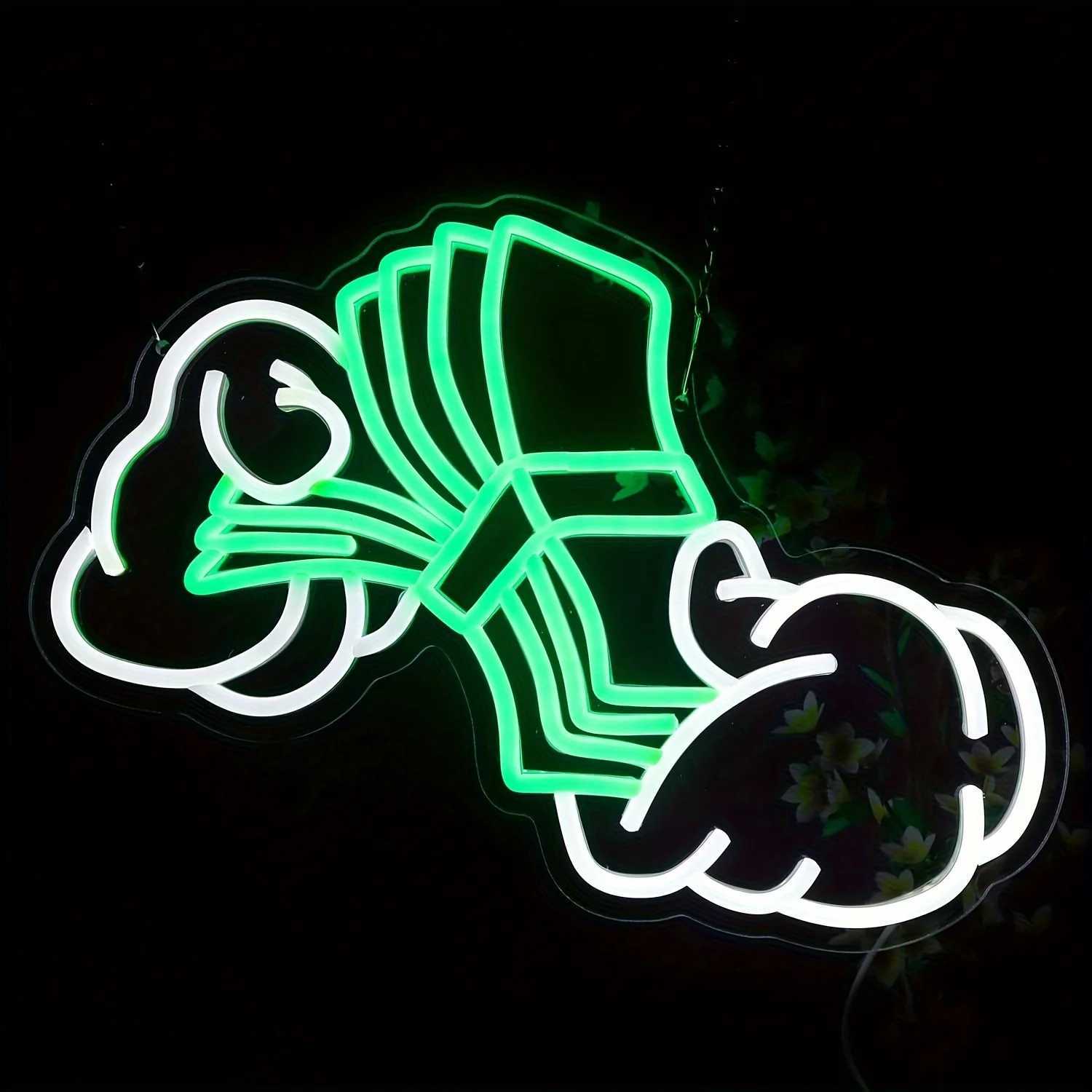 Count Money Neon Sign USB Powered LED Light with Dimmer Switch Suitable for Bars Game Room Man Holes Bedrooms Garage Decorations XJ250626