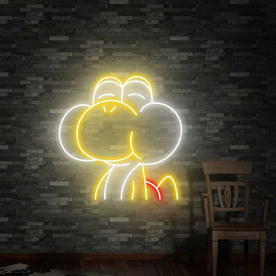 Anime Neon Sign Wall Art Decor Custom Super Cartoon Neon Sign Glow In The Dark Wall Art Kids Room Decor LED Decoration XJ250626